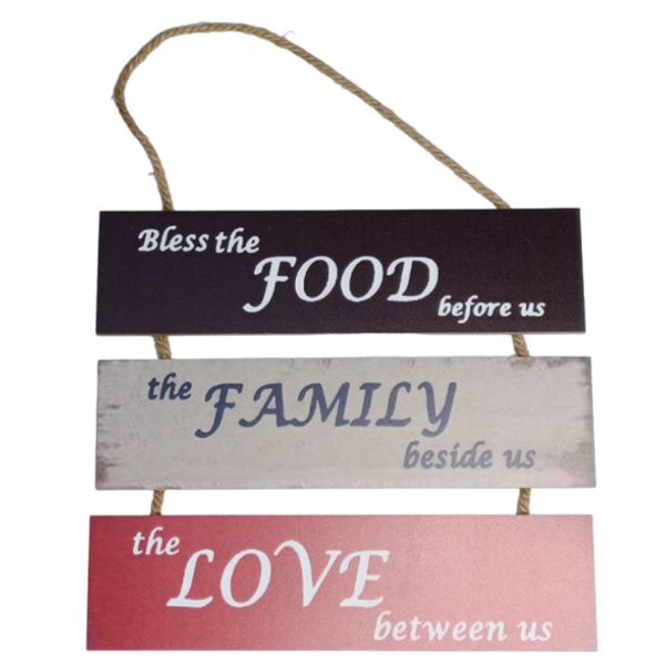 YY6006 Wooden Wall Hang Decor - 27cm