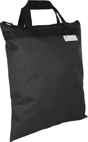 A4 Boomerang Upright Xbag Polyester Book Bag with Handles S-8001 Black