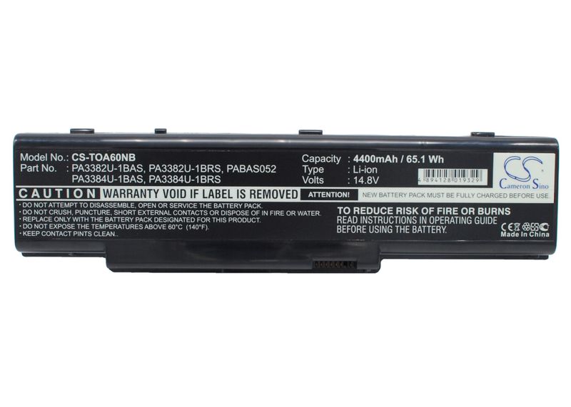 TOSHIBA Dynabook AW2 Notebook, Laptop Battery/4400mAh