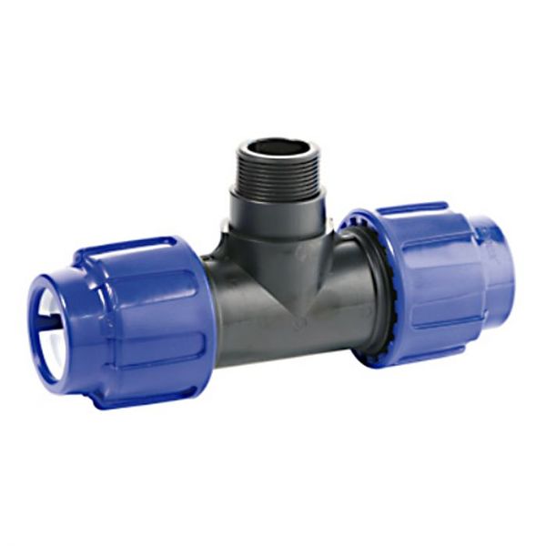 Compression Tee Male 20X3/4I - 2 Pack