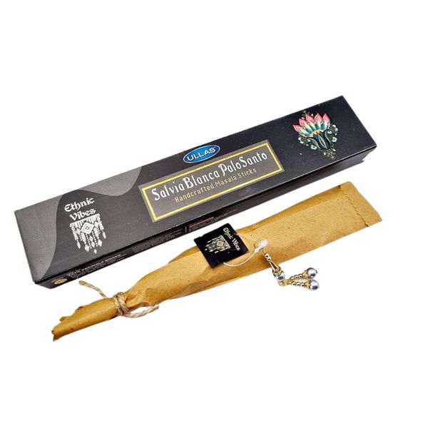 Ullas Ethnic Vibes White Sage &amp; Palo Santo Incense Sticks