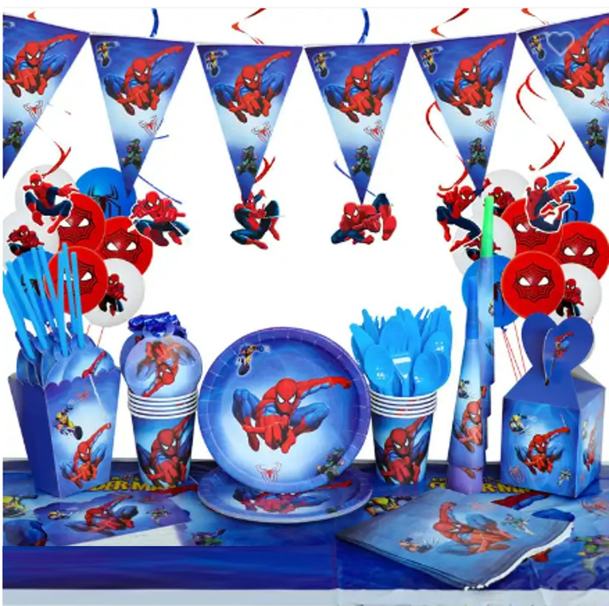 Spiderman Birthday Party Decor Set 113 Pieces Shop Today Get It