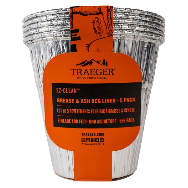 Traeger EZ-Clean Grease &amp; Ash Keg Liner - 5 Pack