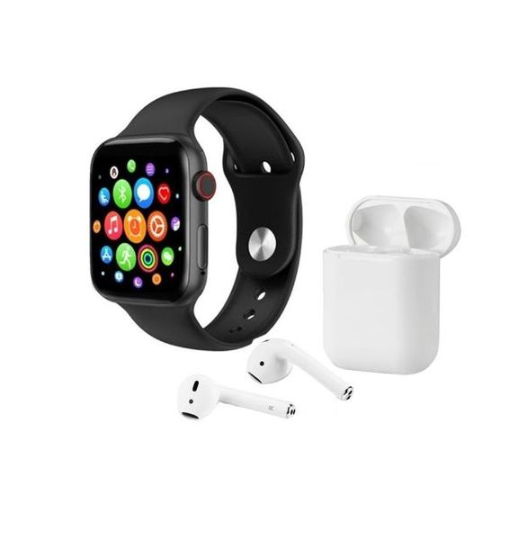 Bluetooth Health Tracker Smart Watch And Wireless Earphone Set