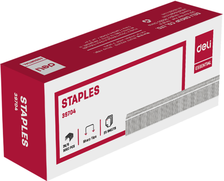 DELI 26/6 Staples - 5000pcs
