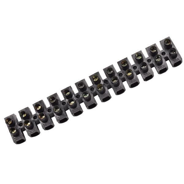 Digitech - Strip Connector - Cables - 5 Amp - Black - Bulk Pack of 20