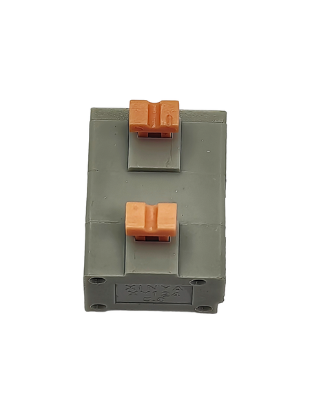 MRT1-P10-2E 10mm Screwless Spring Terminal Block 2-Way 12A 250V Green