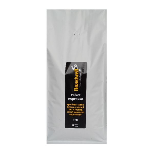 Roastwell Velvet Espresso Blend, Whole Beans, 1kg