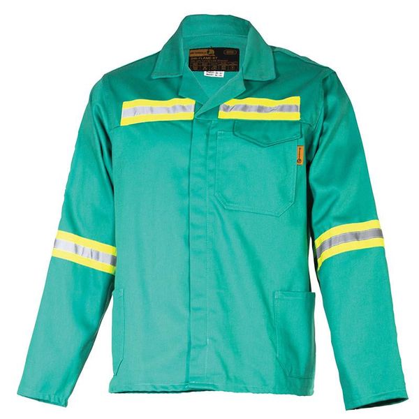 D59 Fern Green Flame retardant Conti Jacket with Reflective Tape