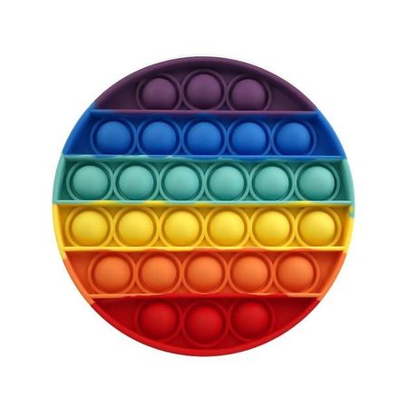 Rainbow Circle Pop It Bubble Fidget Toy 