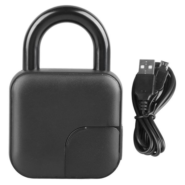 Blue Tuya fingerprint padlock