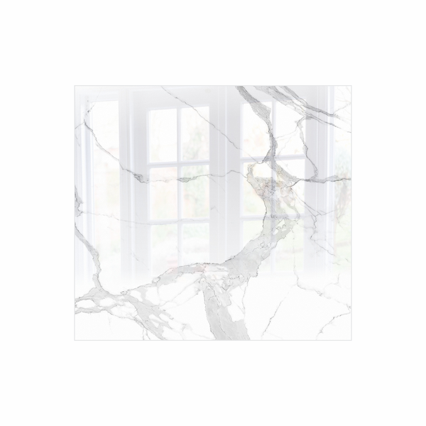 Decorative Glass Wall Tile (598 X 650 X 6mm) Marble