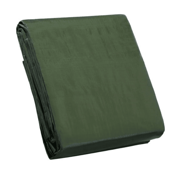 Heavy Duty Poly Tarpaulin - Green 100g - 3m x 2.4m