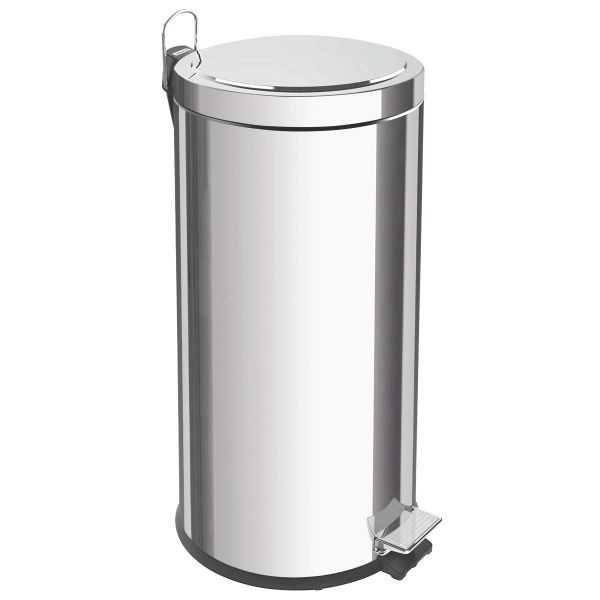 30 Litre Stainless Steel Trash Bin