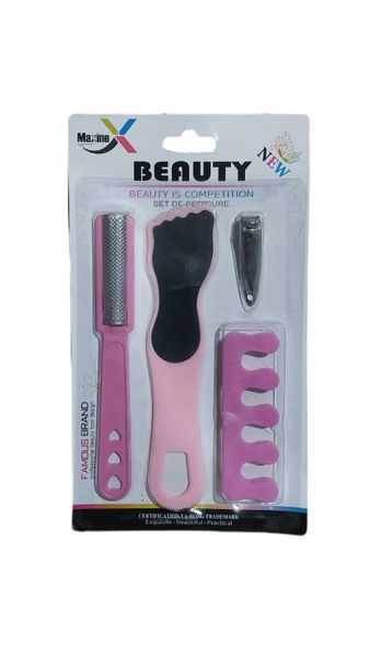 Skin Smoother Pedicure Disposable Foot File Nail Clip Set Pedicure Kit