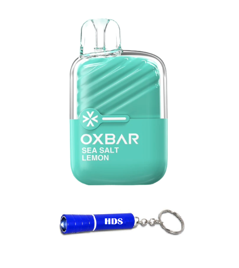 Oxbar Mini 2200 Puff 50mg Disposable Vape - Sea Salt Lemon with HDS ...