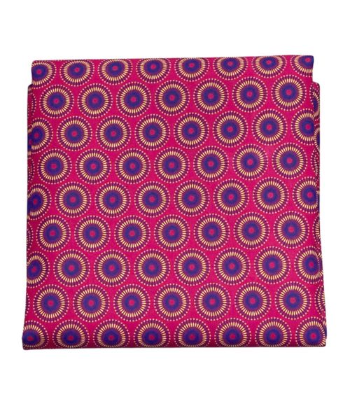 African Print - 3 Cats Shwe Shwe - Pink Circle