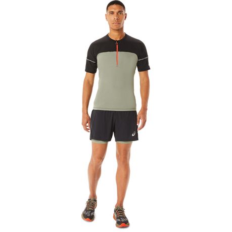 Asics Men's Fujitrail Trail Running Tee - Lichen Green/Performance