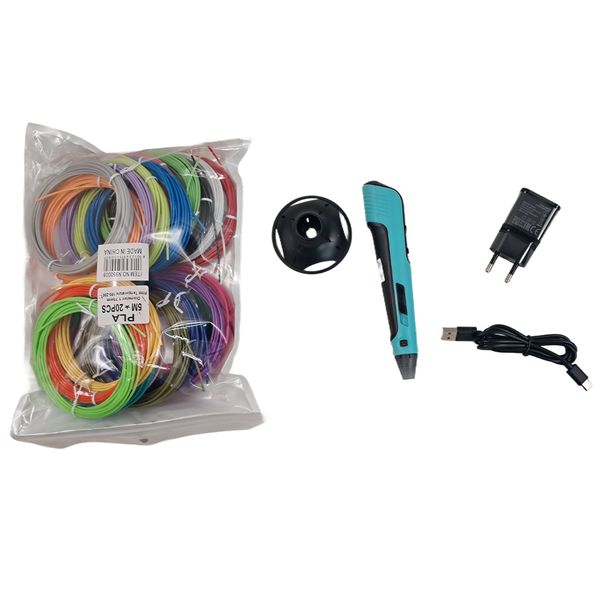 3D Printing Pen with 20x 5m Filament Pack