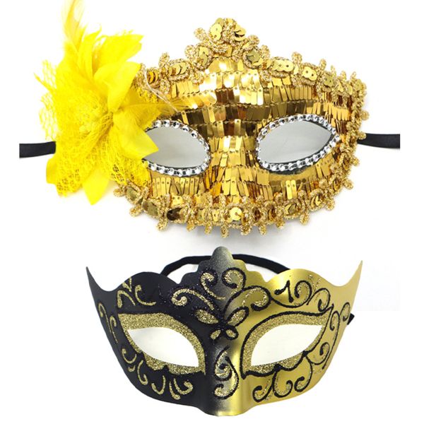Masquerade Mask for Women Men Venetian Mask Couple Halloween Mask