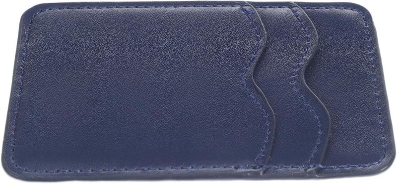 Pu Leather Adhesive Phone Wallet Card Holder Double Slot Sticky Credit
