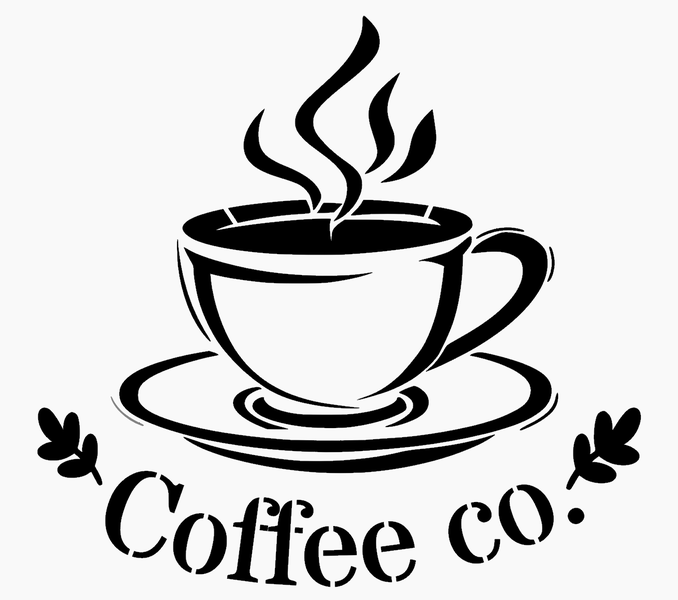 Beautiful Coffee co Sign Stencil, 40cm.