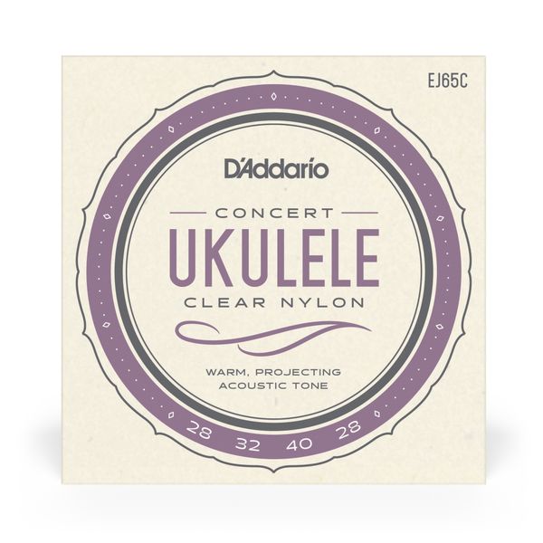 D'Addario EJ65C Pro-Arté Custom Extruded Nylon Concert Ukulele Strings
