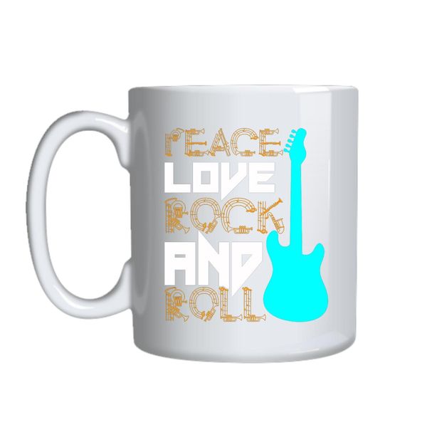 Peace Love Rock And Roll Mug Gift Idea 146