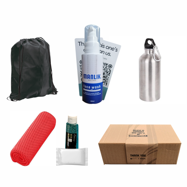 Sunsha Skincare Men's Beginner's Fitness and Skincare Set Kit