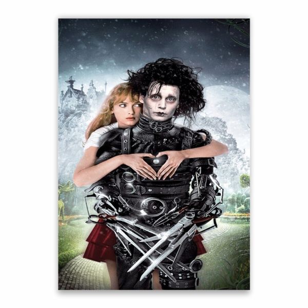Edward Scissorhands And Girl Poster - A1