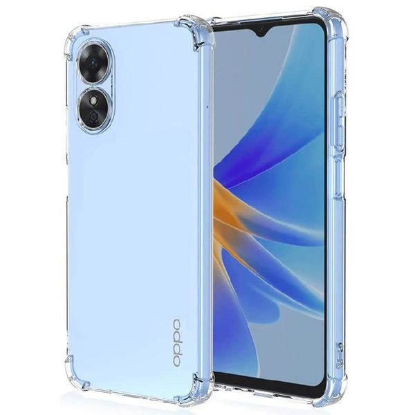 Shockproof Transparent Cover Compatible With Oppo A17 &amp; A17K