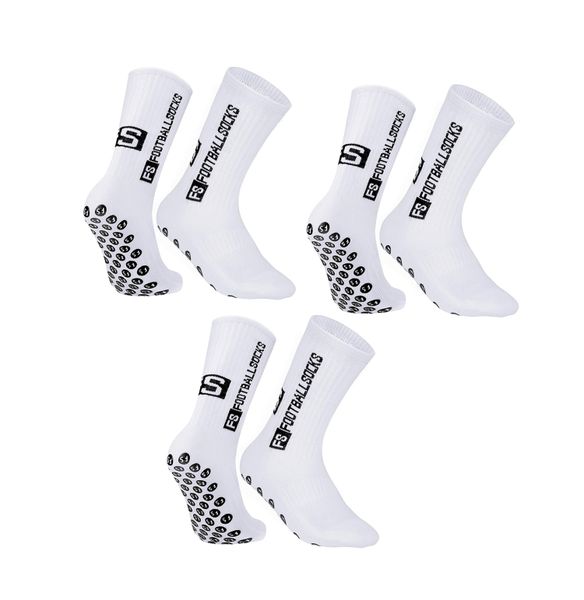 3-Pair Pack: Non-Slip Football Socks, Men's and Junior Sports Socks