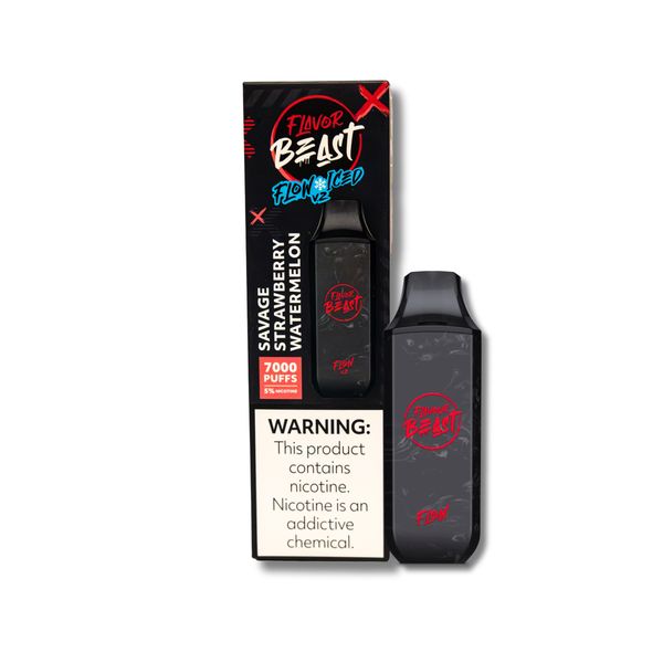 7000 Puff Savage Strawberry Watermelon Flow Vape | 20mg Nicotine Strength