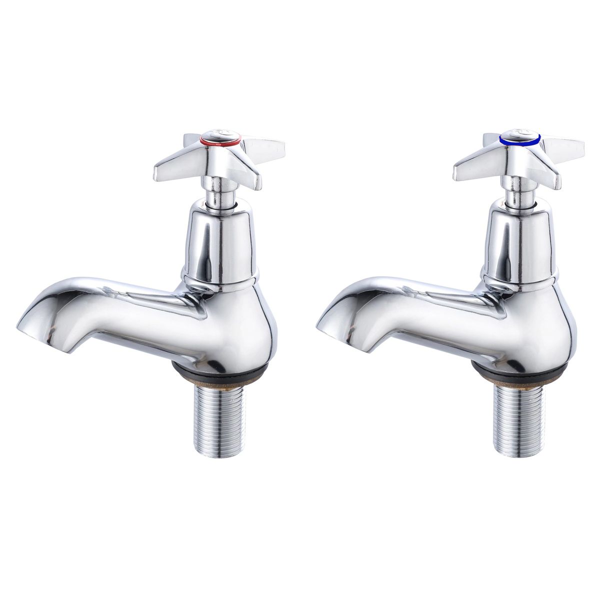 AIYI 2-Piece Chrome Pillar Tap Faucet Set AY406-078
