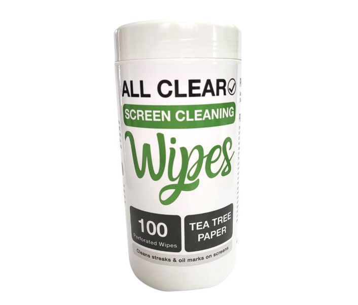 All Clear 100 Screen Wipes