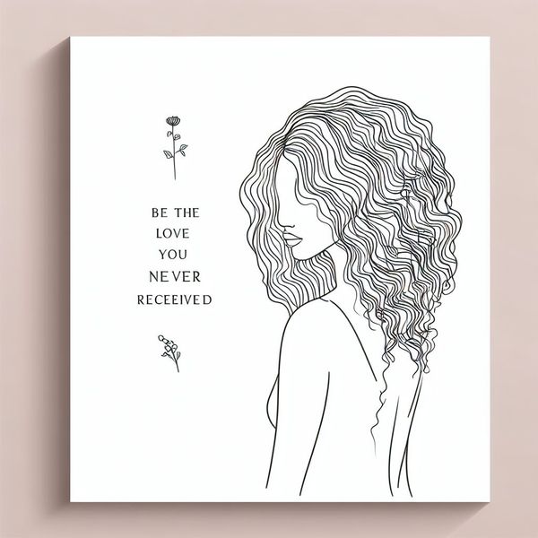 Different: Canvas Wallart - Be The Love -004