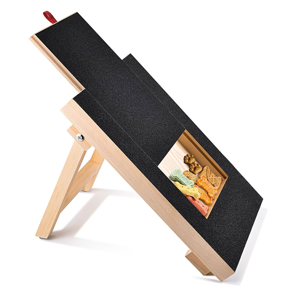 Dog Nail Scratch Pad Dog Training Ramp with Snack drawer