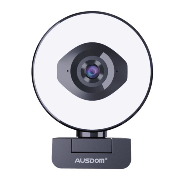 Ausdom AF660 FHD 1080p Live Streaming Webcam – Black
