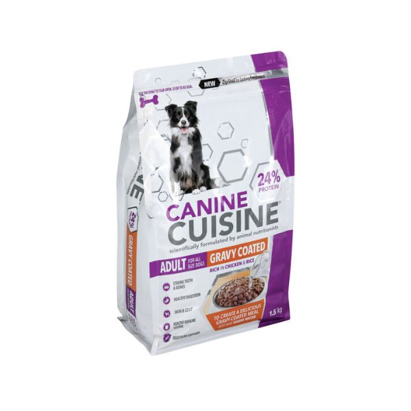 Canine Cuisine- Gravy Coated Dog Food 1.5kg
