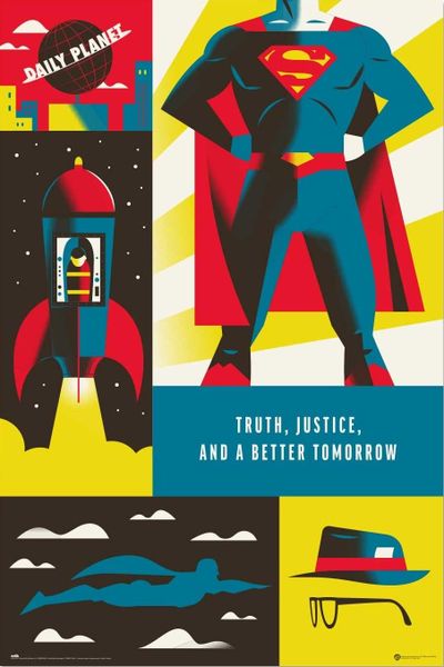 Warner Bros. 100th Birthday (Superman) Poster