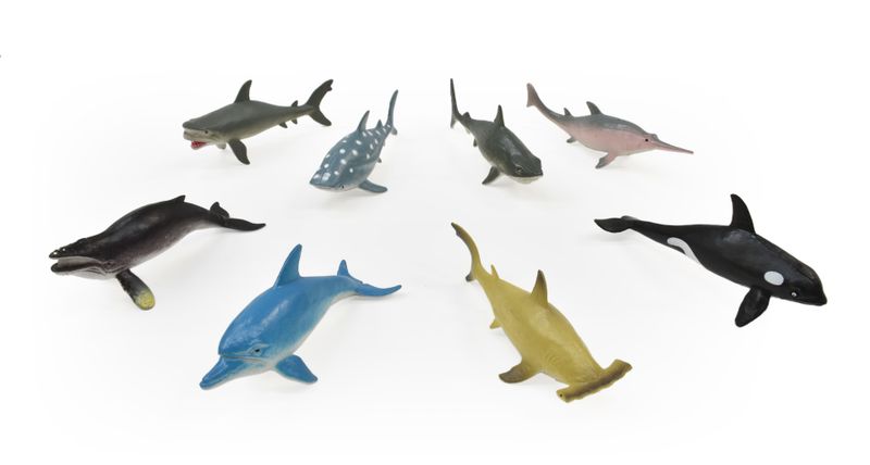 PETERKIN Assorted Ocean Sea Creatures in a Set 8 pieces
