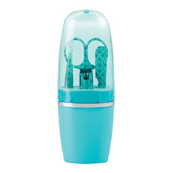Turquoise Nail Manicure Set In Holder (4 Pieces)