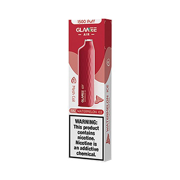 Glamee Air 1500puffs Disposable Vape 50mg - Watermelon Ice - Single