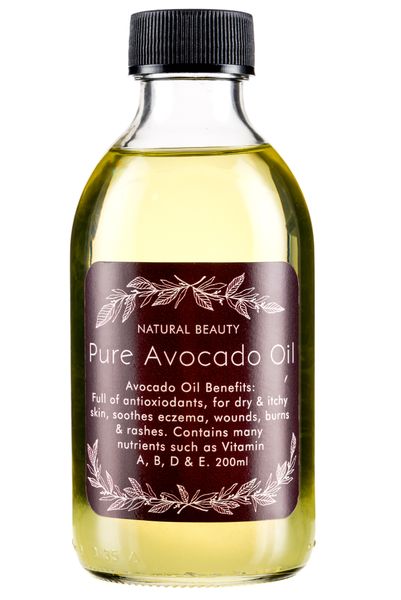 Natural Oils - Pure Avocado Oil For Healing Damaged Skin - 200ml