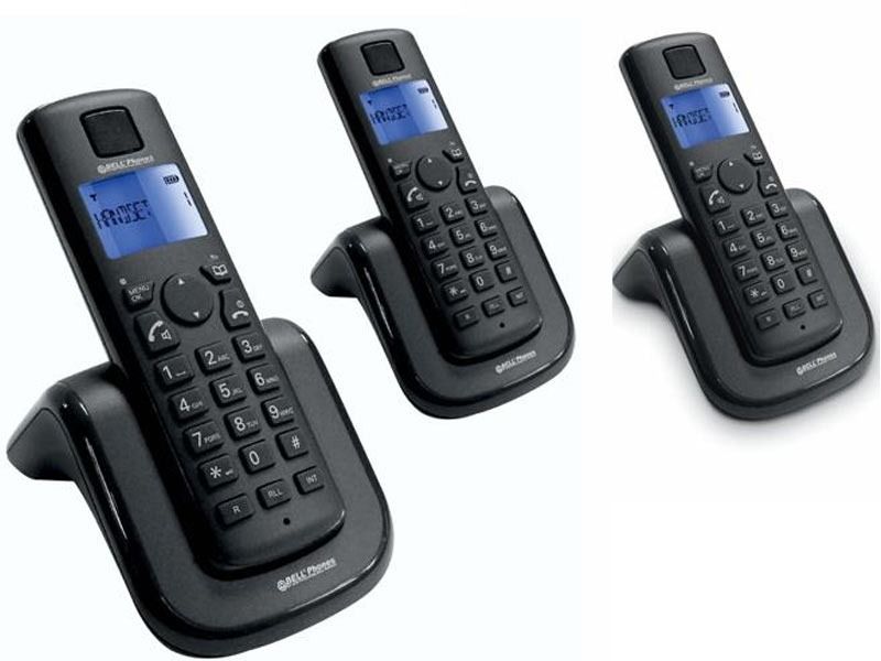 3 x Bell Wireless Cordless Phones - White