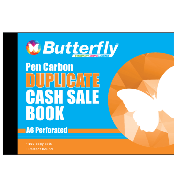 Butterfly A6 Duplicate Book - Cash Sale 100 Sheets (Pack Of 10)