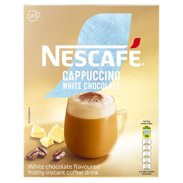 NESCAFÉ Cappuccino White Chocolate Instant Coffee 20 pack (20x18g)