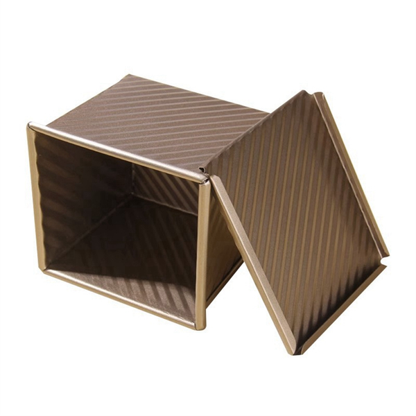 Mini Loaf Pan With Lid 0 55Lb (250G) Dough Capacity For Oven Baking