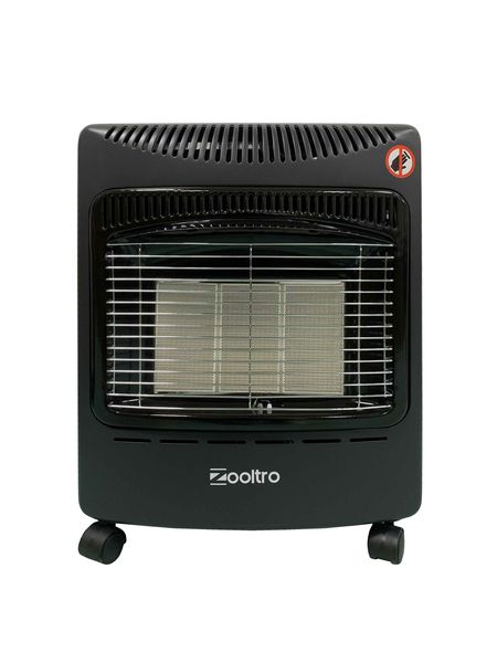 Zooltro Gas Heater with Regulator &amp; Hose - Compact Portable Indoor - Black