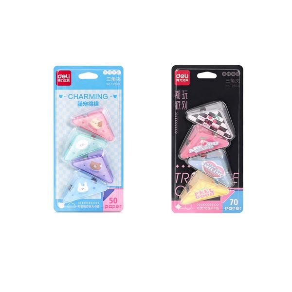 Deli Book/Binder Clips Triangle- 2 value pack